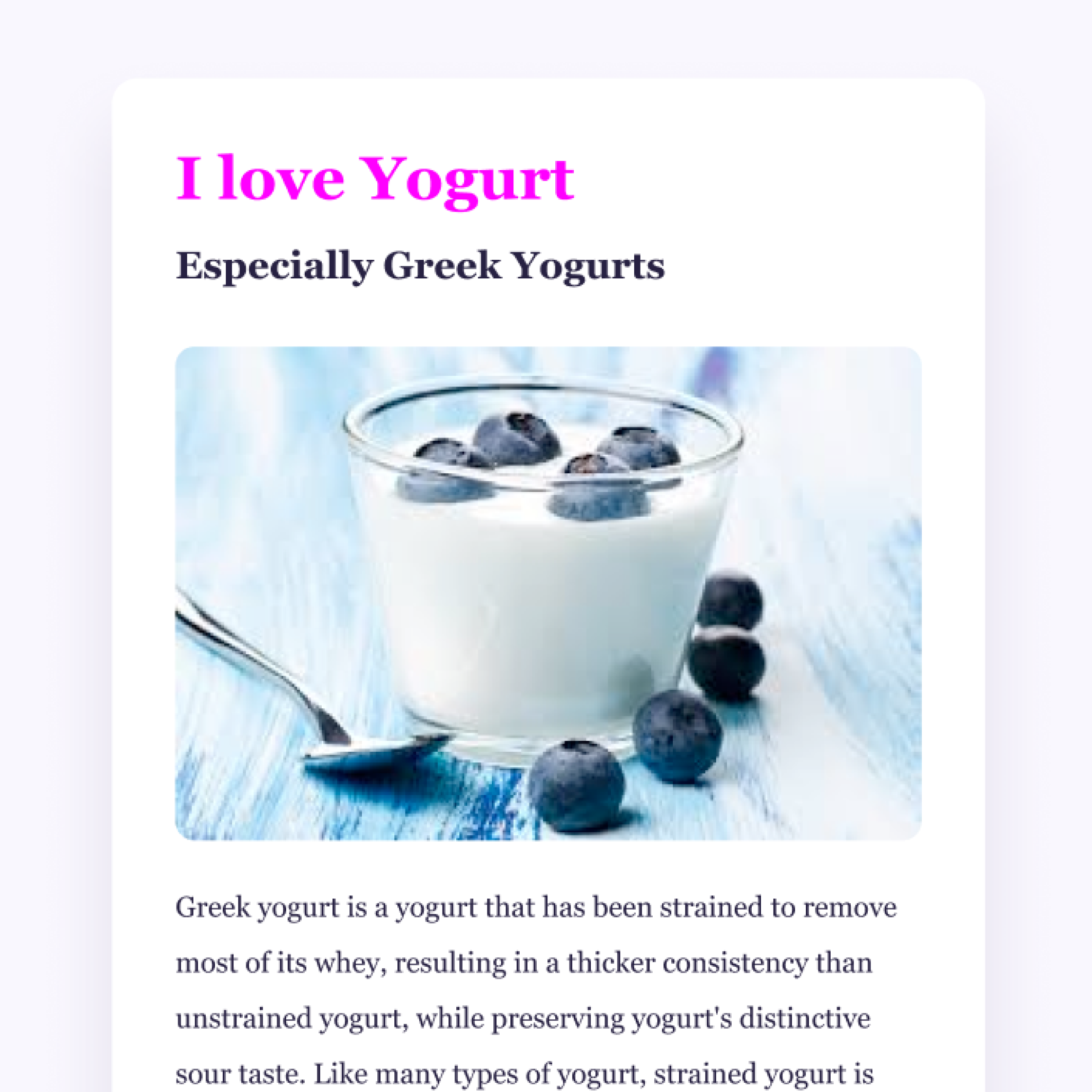 picture of yogurt